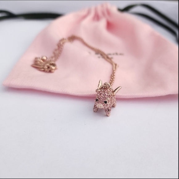 Flying Pink Piggy Necklace - Picture 2 of 16